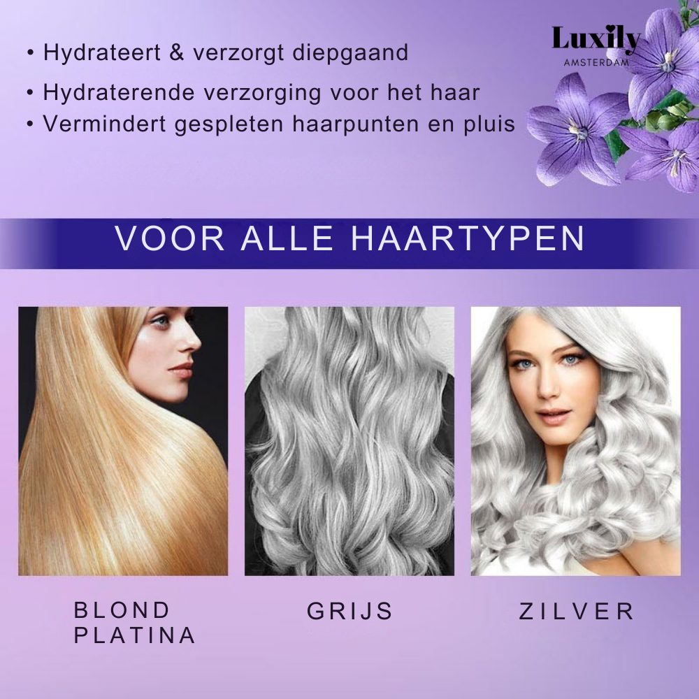 VioGlans | Haarmasker Tegen gele en Koperkleurige tinten