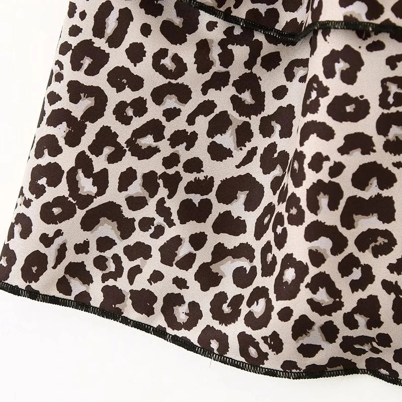 Leopard Ruffle Skort