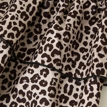 Leopard Ruffle Skort
